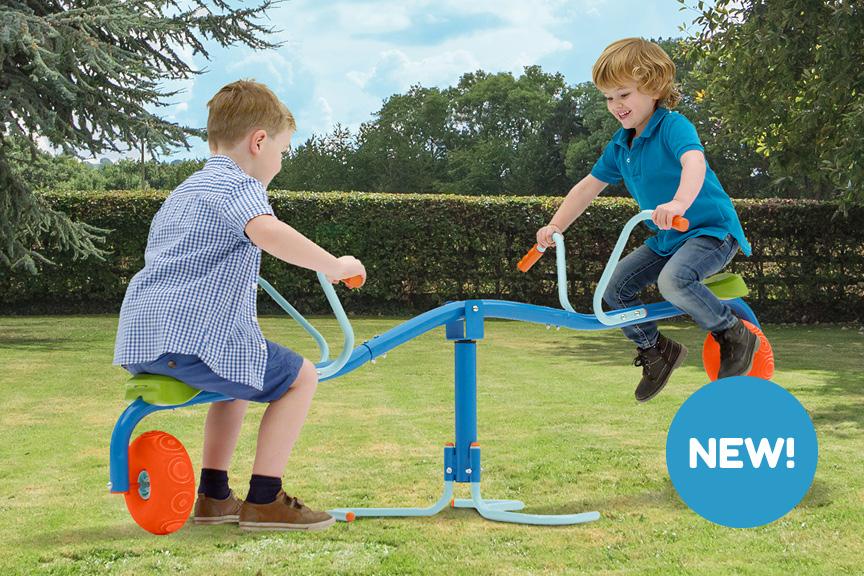 Introducing Spiro Spin - The spinning bouncing seesaw