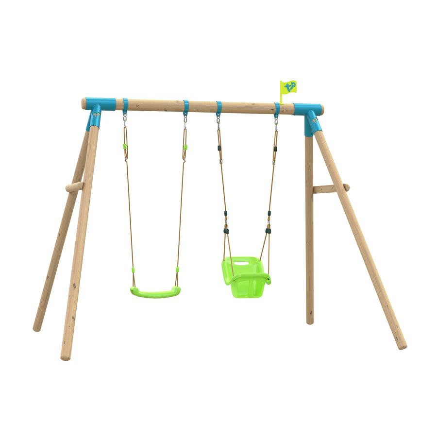 Portique sherwood tp toys balancoire / fauteuil bebe / kit d'ancrage h.209 cm
