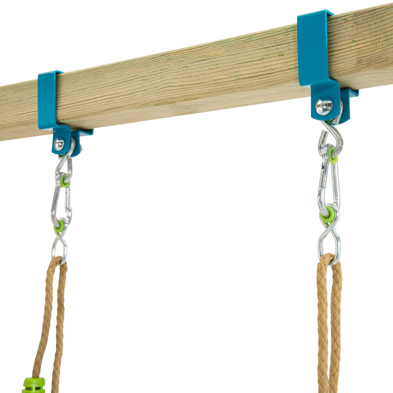 Balançoire trapèze métal pour portique h190-250cm vert