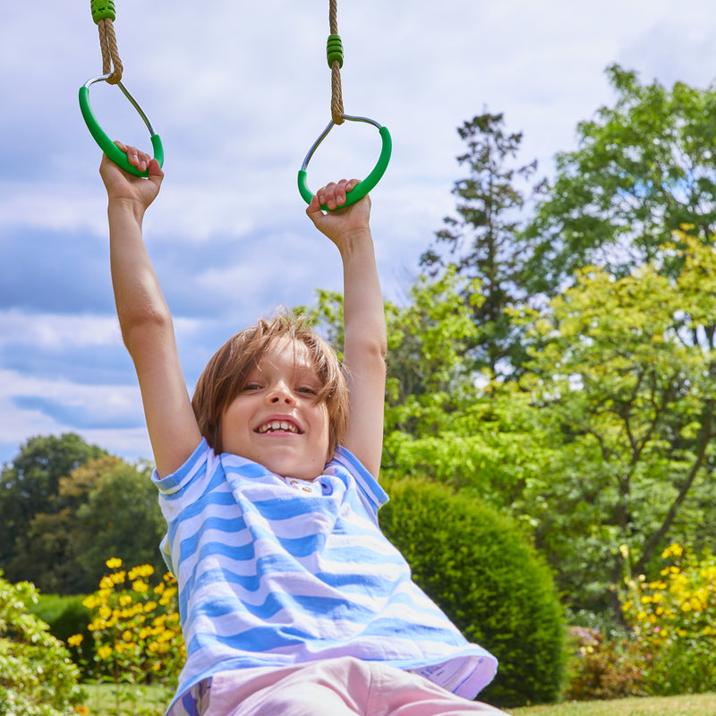 Jeu d'anneaux pour portique h190-250cm vert