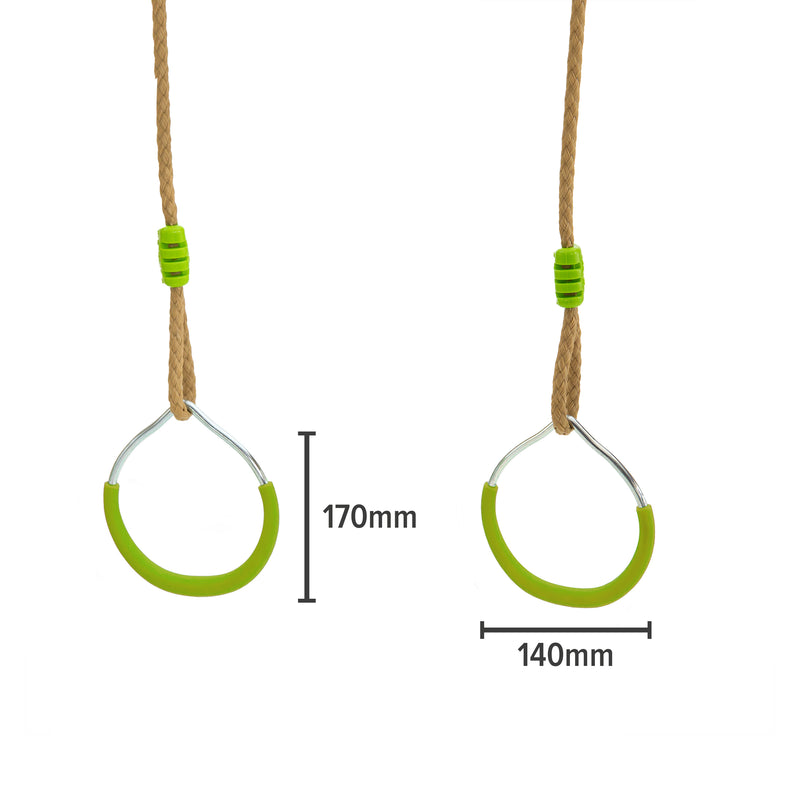 Jeu d'anneaux pour portique h190-250cm vert