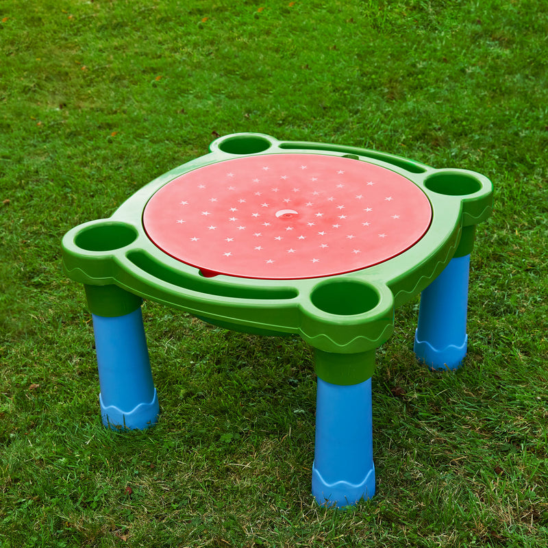 Table d’activités en plastique robuste pour enfants.