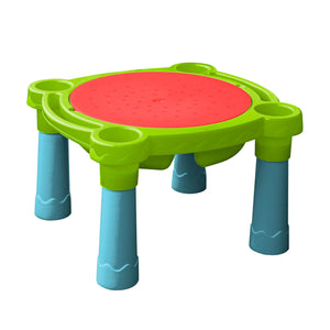 Table d’activités en plastique robuste pour enfants.