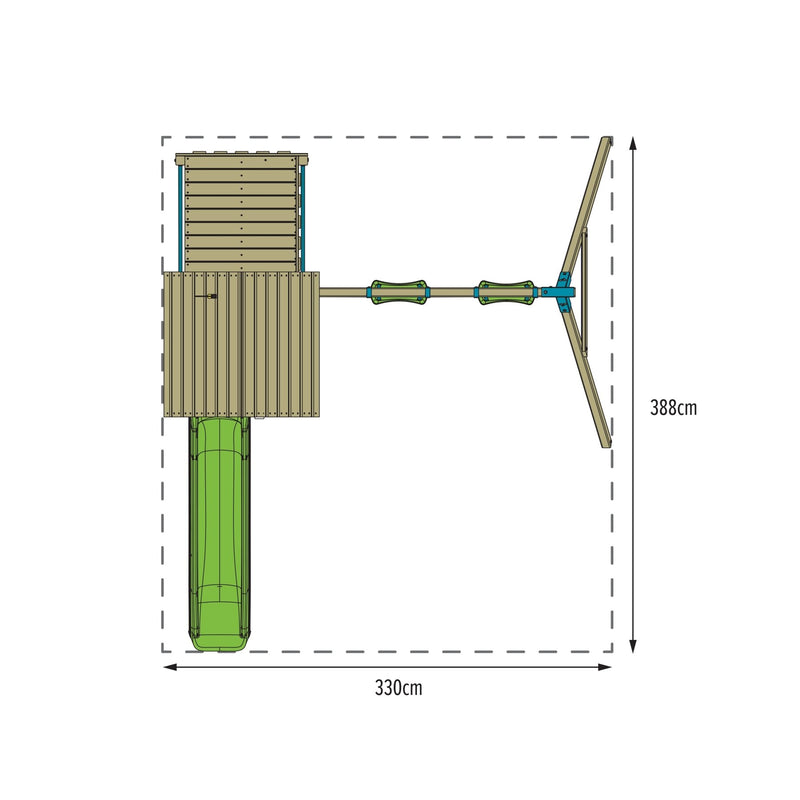 AXI Maya Balançoire Double en Bois FSC Marron avec Trapèze - Portique AXI Maya Balançoire Double en Bois FSC Marron avec Trapèze - Portique