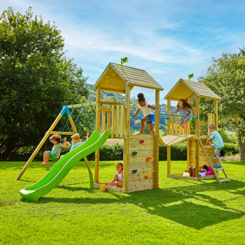 Arche de Motricité Montessori + Toboggan bois naturel - FR Arche de Motricité Montessori + Toboggan bois naturel - FR