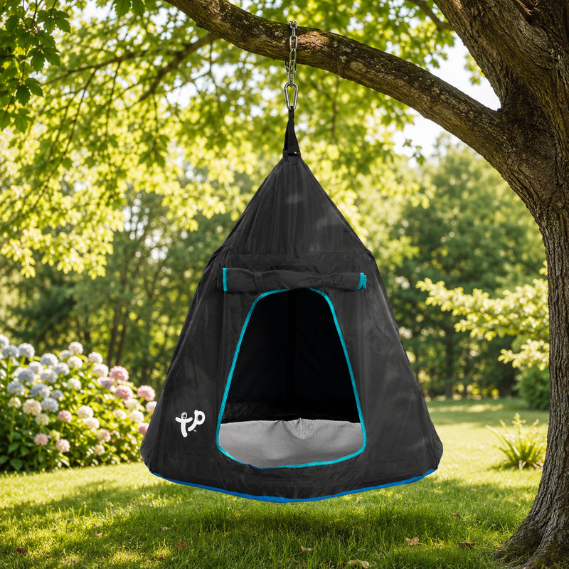Balançoire tente enfant AIR IGLOO noir h190-250 cm