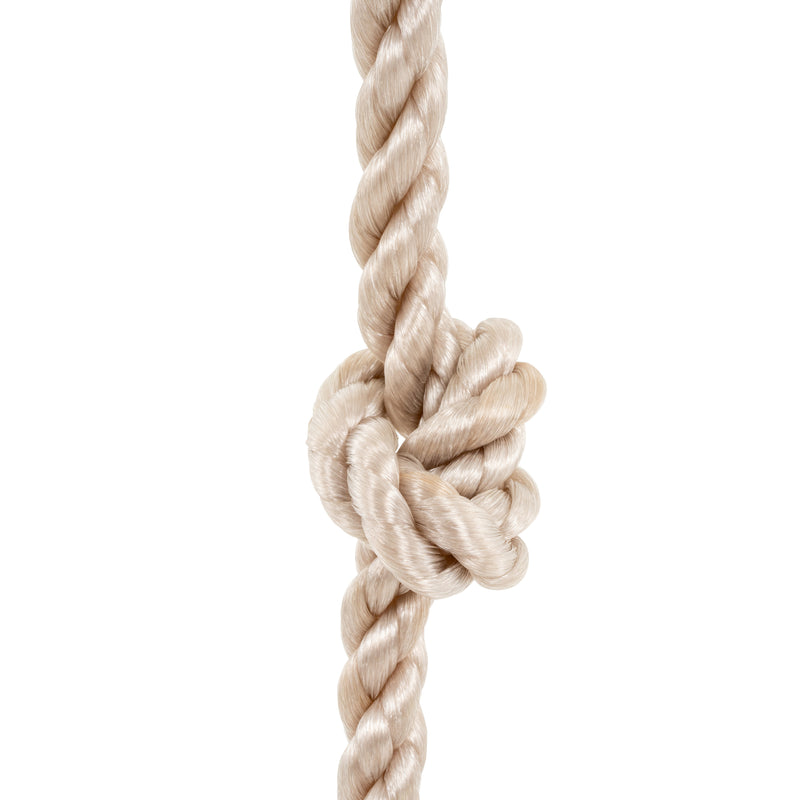 Détail du noeud de la corde à nœuds.