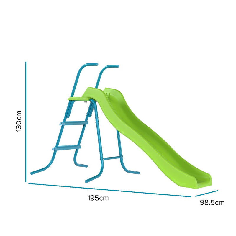 Toboggan ondulé 175 cm avec 3 marches
