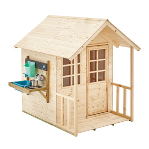 Maisonnette cabane enfant chalet PRAIRIE avec cuisine extérieure bois FSC®