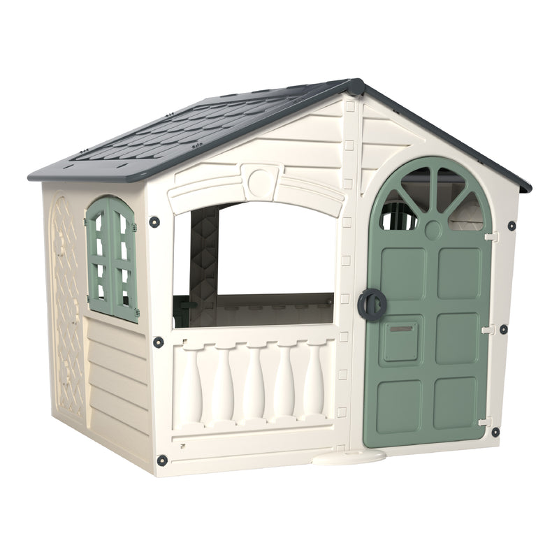 Maisonnette cabane plastique blanc crème SNOWDRIFT