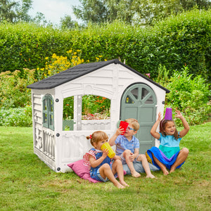 Maisonnette cabane plastique blanc crème SNOWDRIFT