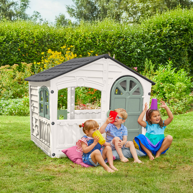 Maisonnette cabane plastique blanc crème SNOWDRIFT
