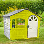 Maisonnette cabane plastique vert citron STORM