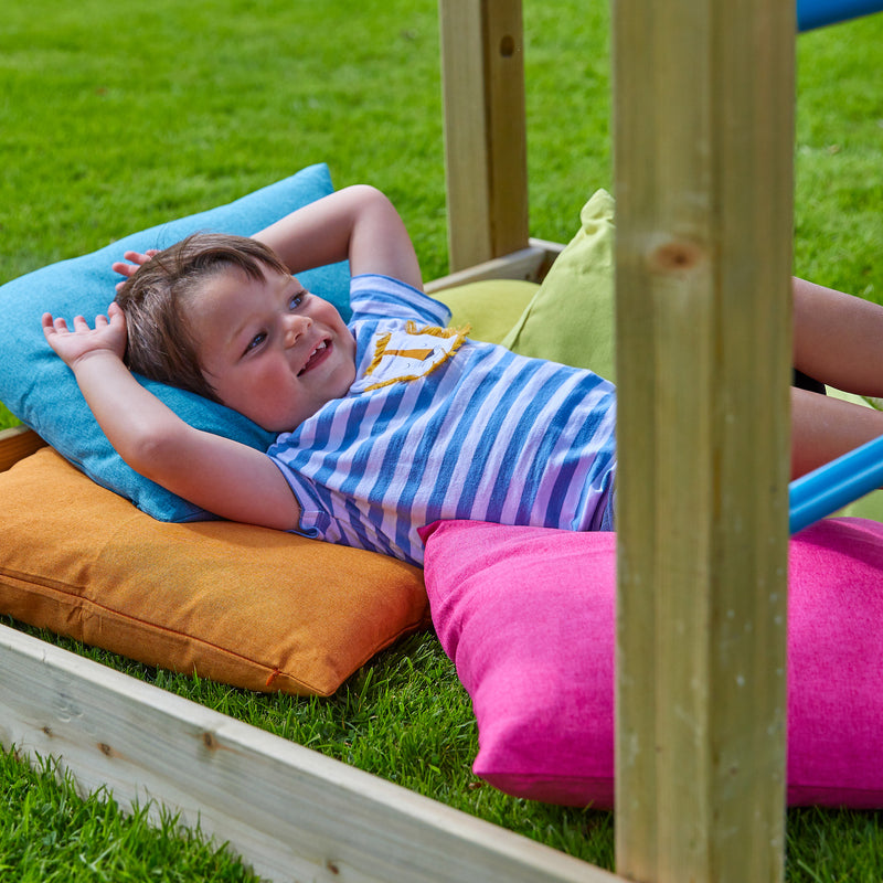 Plateforme 120 cm avec échelle à barreaux en métal pour aire de jeux SKYWOOD en bois FSC®