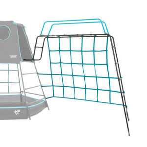 Structure de jeu pour enfants : pont de singe avec filet relié à la tour Explorer.