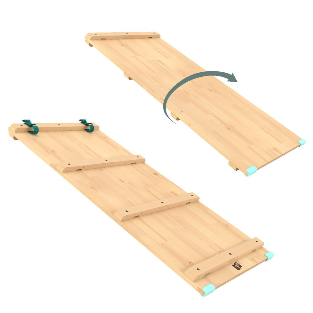 Pont-toboggan Montessori en bois FSC®