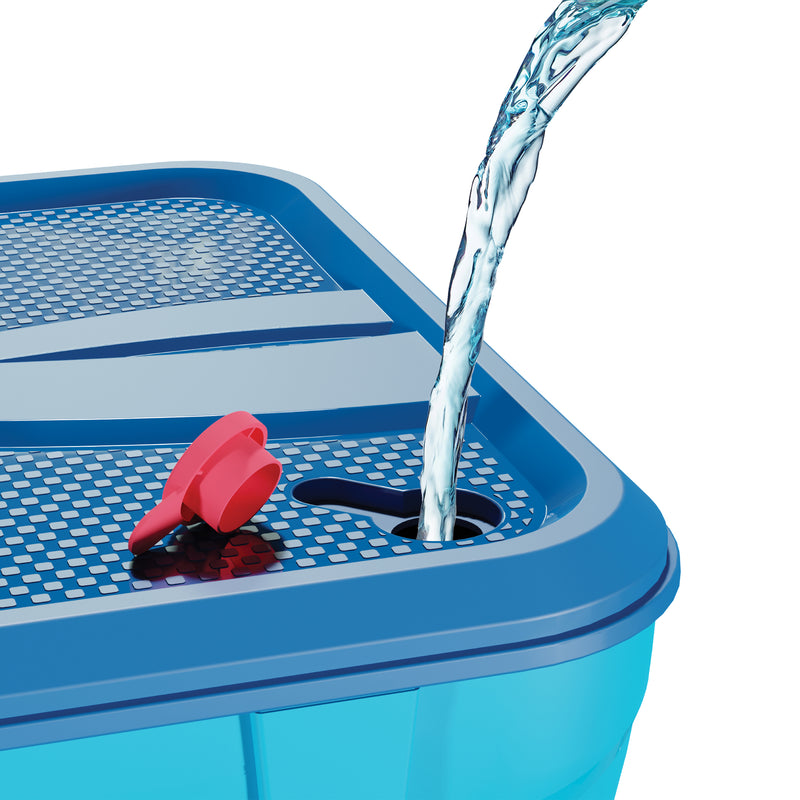 Base du Swingball remplie d’eau pour plus de stabilité.