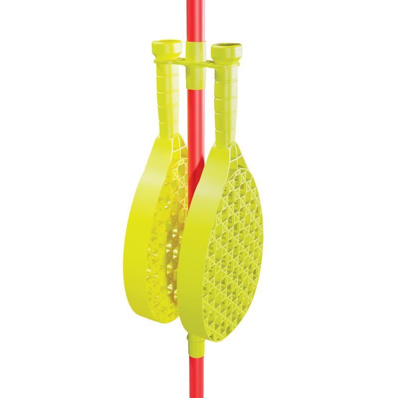Paire de raquettes Swingball, conçues pour des parties ludiques et sportives en extérieur.