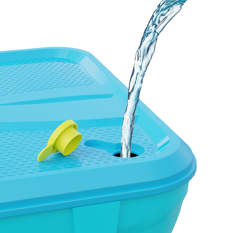 Base du Swingball remplie d’eau pour plus de stabilité.