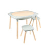 Table de jeux 4 en 1 Montessori avec deux tabourets en bois FSC®