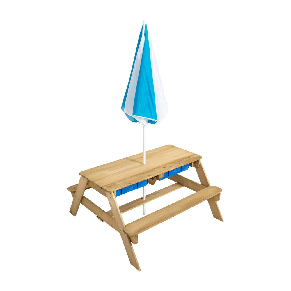 Table pique-nique pour enfant bois FSC® avec parasol