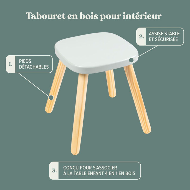 Tabouret d'intérieur en bois FSC®