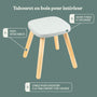 Tabouret d'intérieur en bois FSC®