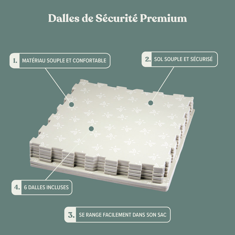 Textes explicatifs sur les dalles de tapis en mousse