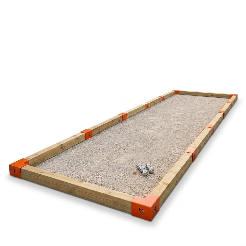 Terrain de pétanque de 10 x 2 M