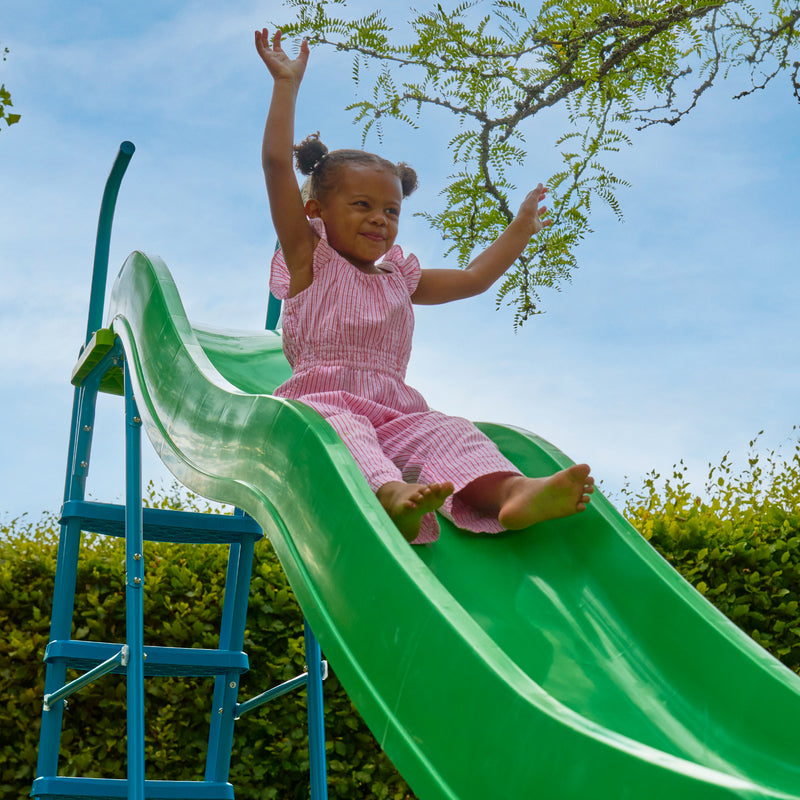 Toboggan ondulé 300 cm avec 5 marches