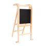 Tour d'apprentissage en bois naturel FSC® avec tableau créatif intégré pour enfant dès 18 mois