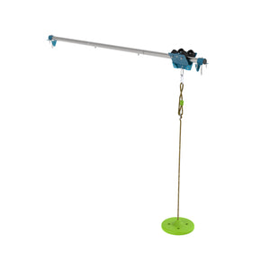 Tyrolienne avec siège bouton.