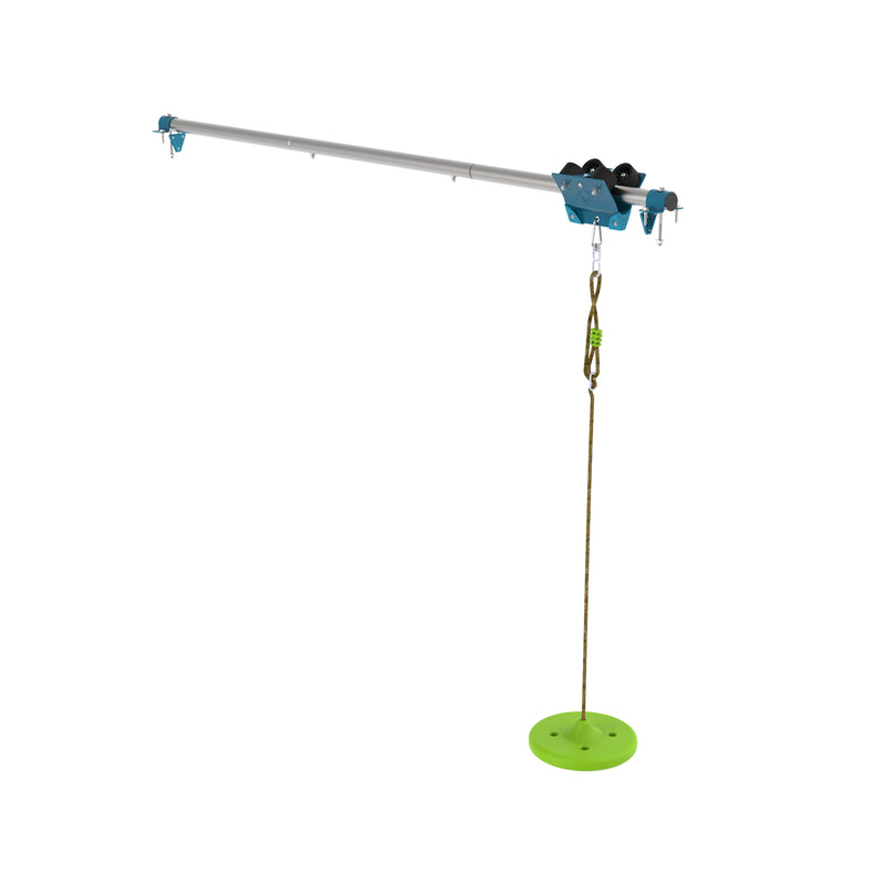 Tyrolienne avec siège bouton.