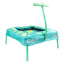 Trampoline Bluey pour enfants, avec protections de cadre et poignée antidérapante.