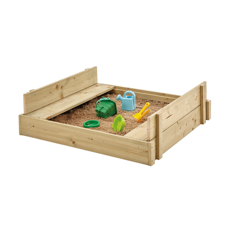 TP Toys Bac à sable avec bancs intégrés bois fsc® - marron TP Toys Bac à sable avec bancs intégrés bois fsc® - marron
