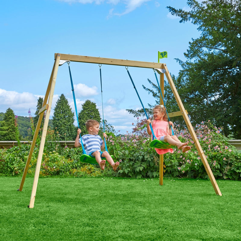 Station JASMIN 2 balançoires - vis-à-vis - toboggan - kit d'ancrage - bois FSC® h243 cm | Leroy Station JASMIN 2 balançoires - vis-à-vis - toboggan - kit d'ancrage - bois FSC® h243 cm | Leroy